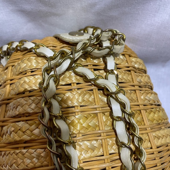 Vintage Wicker Crossbody Purse Coastal Cowgirl Boho Summer Basket Bag - Picture 15 of 15